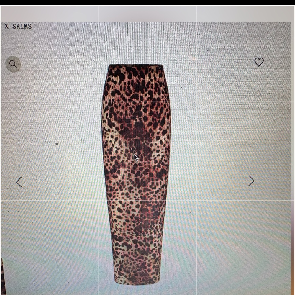 Dolce &Gabbana x Skims milky sheer leopard skirt